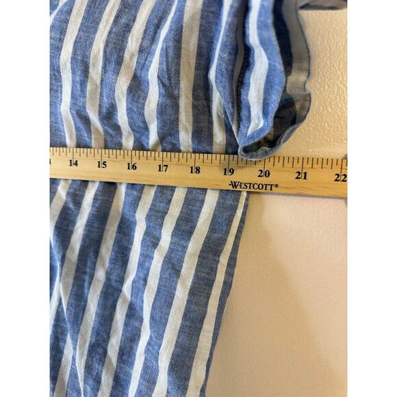 Madewell Womens Cotton Cropped Short Sleeve Button Down Coastal Capsule Small - Picture 6 of 8